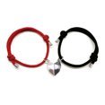 thumbnail image 3 of Pulseras a juego para parejas, pulsera magnética para mejores amigos, regalos para parejas para novio, novia, mejores pulseras para amigos, juego de pulsera roja   ER, 3 of 5