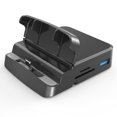 thumbnail image 2 of Tholdsy Estación de acoplamiento de concentrador tipo C 8 en 1 USB 8 puertos 4K 3840x2160P Cargador de teléfono Adaptador de video Soporte Juegos de teclado y mouse para computadora, 2 of 6