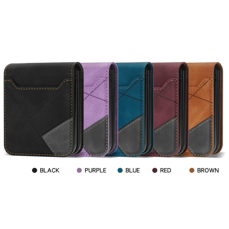 SaniMore for Samsung Galaxy Z Flip 5 Case with Card Slot, for
