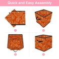 thumbnail image 6 of RATGDN Collapsible Fabric Cube Storage Bin with Double Handles for Living Room Bedroom Office Black - Orange Juice Fruit, 6 of 7