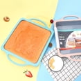 thumbnail image 2 of Cake Pan Cake Pan with Stainless Steel Ring, Dual Tone Silicone Mold for Baking, Non Stick Flexible Dessert Pan for Cheesecake, Springform Bakeware for Home Silicone Mold, 2 of 5