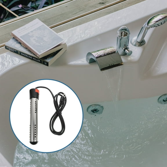 1500W Immersion Water Heater, Portable Bucket Heater with Digital LCD Thermometer