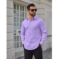 thumbnail image 2 of COOFANDY Mens Long Sleeve Business Shirts Wrinkle Free Dress Shirt Casual Button Down Shirts, 2 of 6
