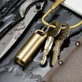 thumbnail image 3 of Waterproof Pill Box Case Holder Container Metal Capsule Keychain Tool best GOOD, 3 of 8