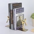 thumbnail image 6 of Bookends Kongfu Man Shape Stainless Steel 1 Pair, 6 of 8