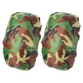thumbnail image 1 of Unique Bargains 30-40L Waterproof Rucksack Cover, 2 Pack Backpack Rain Cover, M, Green Camo, 1 of 5