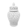 thumbnail image 1 of Sagebrook Home 12468-01 Pot de Temple Percé 24 Po, Blanc, 1 of 4