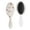 White-491, variant on Bright Colorful Hair Brush, Floral Print Detangling Brush with Vintage Wildflower and Butterfly Design