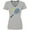 AC-Heather Grey, variant on Inktastic Blue Tennis Racket and Ball Women's V-Neck T-Shirt