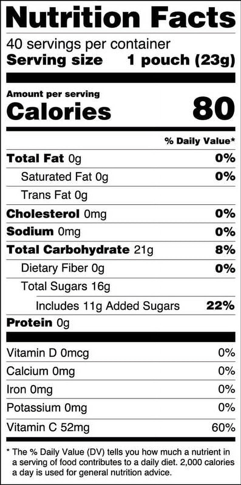 Great Value Tangy Fruit Smiles 40 Ct