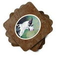 thumbnail image 2 of Carolines Treasures 7278FC Harlequin Great Dane Foam Coaster Set of 4 3 1/2 x 3 1/2 multicolor, 2 of 3