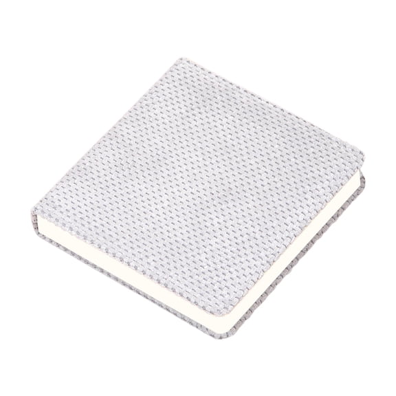 Square Woven Fabric Cover Blank Notebook 200 Pages, 145×145mm Pocket Hardbound Journal, Textured Cloth Pocket Notepad for Daily Planner Schǒ-ǒl Office Notes