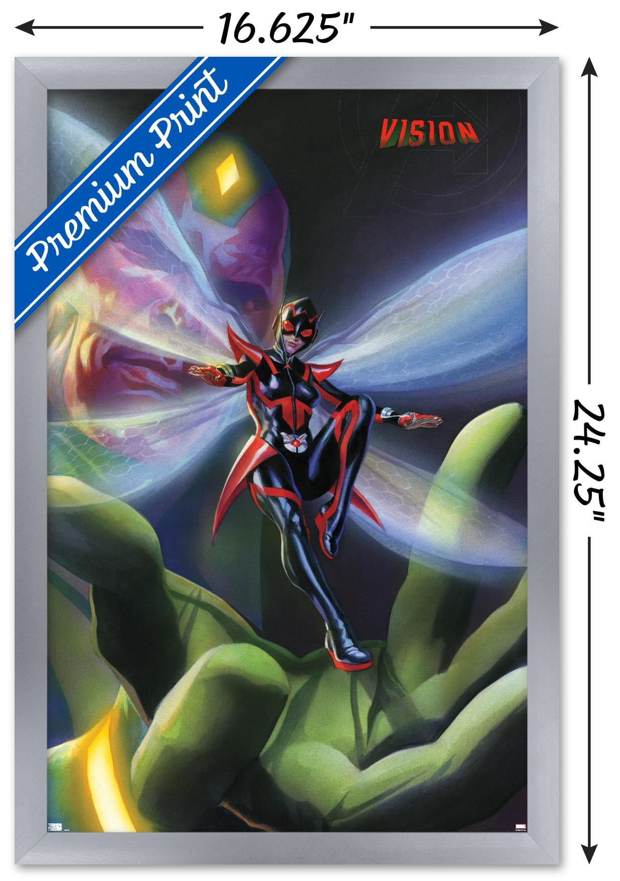Marvel Comics - Vision - All-New, All-Different Avengers #9 Wall Poster, 14.725" x 22.375", Framed