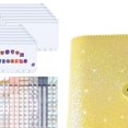 thumbnail image 3 of Práctico cuaderno A6 con 12 Uds. de bolsillos con cremallera, organizador, carpeta, hoja de presupuesto, pegatinas de etiquetas para presupuesto de vi Amarillo Macarena cuaderno de facturas, 3 of 3