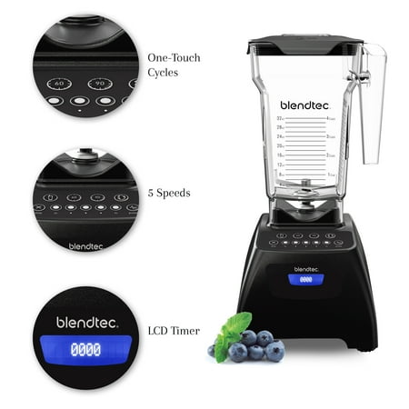 Blendtec - Classic 575 5-Speed Blender - Black