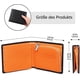 thumbnail image 2 of Cartera de hombre. Negro con naranja, 2 of 5