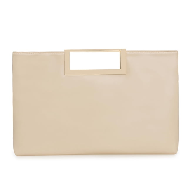 Bolso de mano CHARMING TAILOR Fashion de piel sintética para mujer, beige