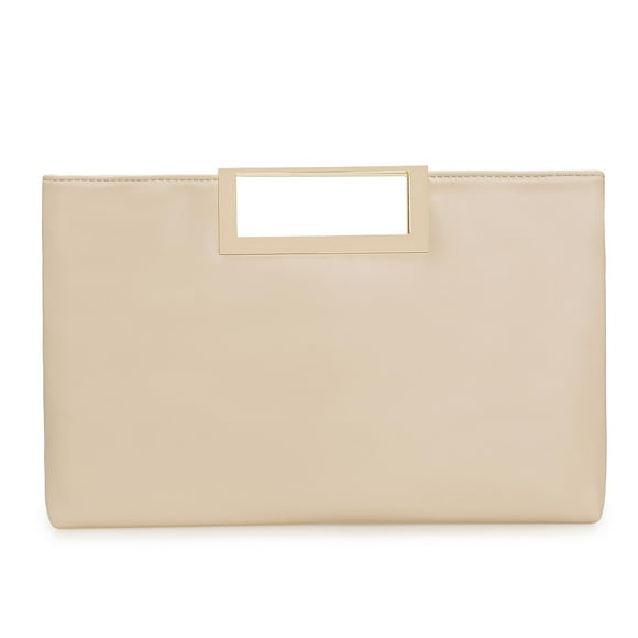 Bolso de mano CHARMING TAILOR Fashion de piel sintética para mujer, beige