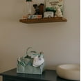 thumbnail image 3 of Parker Baby Co. Felt Diaper Caddy - Large Nursery Organizer with Removable Dividers - Sage Green, 3 of 10