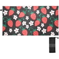 thumbnail image 2 of Strawberries Daisies Beach Towel Quick Dry Absorbent Bath Towels Sandproof Lightweight Towel for Gym Yoga Sports Swimming- 30x60in Washcloth Gift, 2 of 7