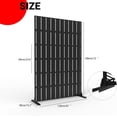 thumbnail image 2 of YUSAZENS Galvanized Steel Outdoor Privacy Screen, Weather Resistant for Patio Backyard Privacy Protection Black, 2 of 7