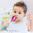 thumbnail image 4 of Juego de cubiertos para niños, cubiertos reutilizables para niños, incluye tenedor, cuchillo, cucharas de mesa para comer, 4 of 5
