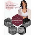 thumbnail image 5 of Momcozy Hands Free Breast Pump Mobile Flow, App Discreet Electric Breast Pump M9, Control Personalized, 1 Pack, Cozy Red, 5 of 10
