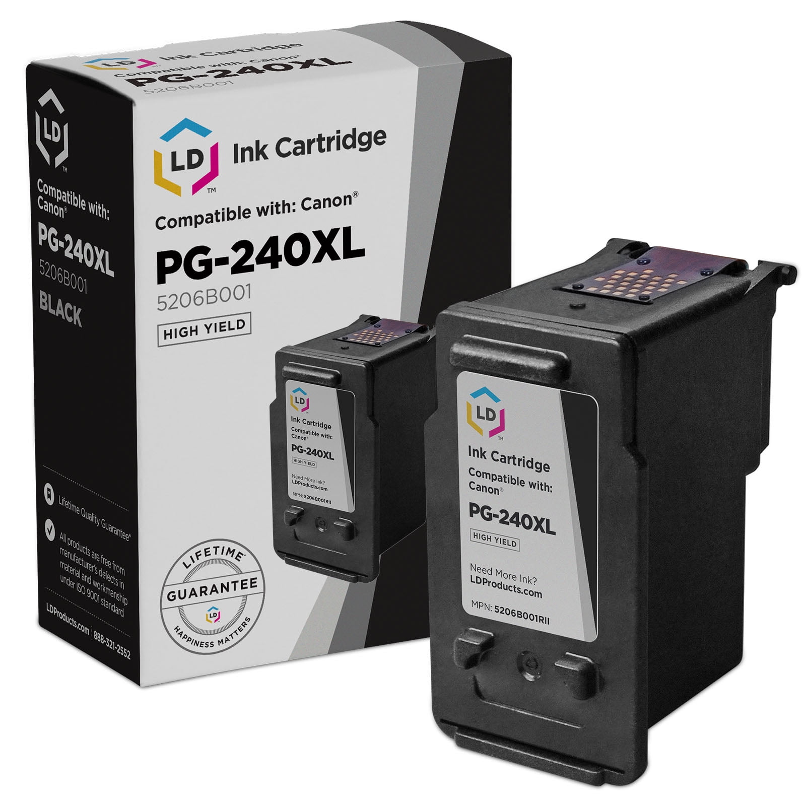 LD Â© Canon PG-240XL High Yield Black Remanufactured Inkjet Cartridge 5206B001 Canon All-in-One 