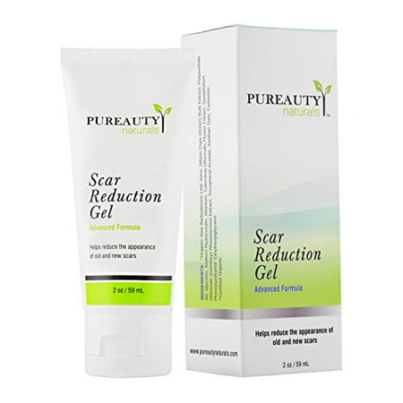 Scar Gel Scar Treatment - Help Reduce the Appearance of Old and New Scars -Made in USA With Natural Ingredients – Vegan Friendly – Pureauty