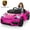 Pink, variant on Porsche 718 12V Power Kids Ride on Car with Remote Control, Kids Electric Car to Drive, Toddler Car with Bluetooth/MP3/Lights, Gift for Boys Girls Aged 3-5, White