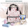 thumbnail image 3 of Sigee Flower Leaves for Premium Mummy Backpack – Waterproof, Stylish, and Spacious Diaper Bag for Moms and Dads, 3 of 6