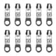 thumbnail image 1 of Paquete de 10 tiradores de cremallera galvanizados vibrantes, resistentes, duraderos y elegantes de repuesto para cremalleras de níquel blanco, 1 of 8