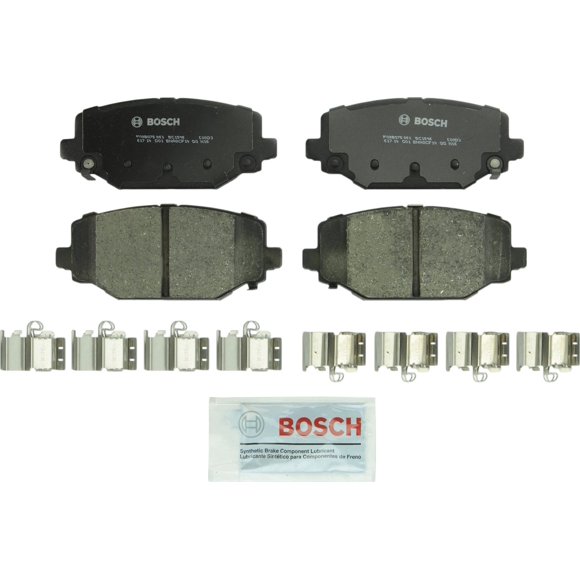 Bosch Bc1596 Quietcast Premium Juego De Pastillas De Freno De Disco De Cerámica - Compatible Con Chrysler Town & Country Selectos; Dodge Grand Caravan Viaje; Ram C/V; Volkswagen Routan; Trasero