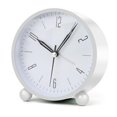 thumbnail image 1 of CHUANK Analog Alarm Clocks for Bedrooms 4 inch Silent Non Ticking Battery Operated with Night Light Small Retro Simple Design Clock for Table  Bedside Desk Travel White), 1 of 6