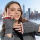 thumbnail image 3 of Guantes de invierno de medio dedo con bonitos tiburones | Mitones cálidos de punto con forro polar e hilo acrílico térmico | Mitones para adolescentes y adultos, ideales para enviar mensajes de, 3 of 6