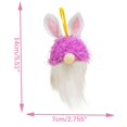 thumbnail image 4 of Lapin de Pâques Forme Mignon Sans Visage Poupée Bonbons Pot Décoration Ornements, 4 of 4