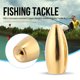 thumbnail image 3 of Juego de Pescas con Forma de Bala, 10 Piezas de Cobre Resistente A la Corrosión Pesas Accesorios de Pesca Aparejos de Pesca(7g-Dorado) Amonsee No, 3 of 7