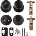 thumbnail image 3 of Exterior Door Knob With Keyed Lock and Deadbolt Coastal Matte, 3 of 7
