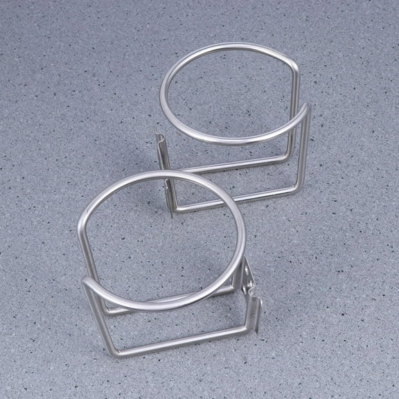 Masteelf  2 Pcs Drink Holder for Pontoons Cup Boat Water Universal Drinks Marine Silver