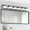 Chrome + 6-Lights, variant on Hi-LIGHTS,3-Light Modern Bathroom LED Vanity Light With Acrylic Lampshade,Bathroom Wall Lighting for Bathroom,Dressing Room,Bedroom,Living Room(Chrome)