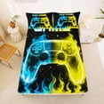 thumbnail image 5 of Erosebridal Teens Boys Video Game Bed Sheets,Kids Game Controller King Sheets For Console Lover 4-Piece, 5 of 6