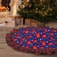 thumbnail image 5 of Sigee Cute Crabs for Christmas Decoration Tree Skirt Christmas Plaid Tree Skirt,Christmas home decor Holiday Tree Skirt Fits TChristmas Tree-36", 5 of 6