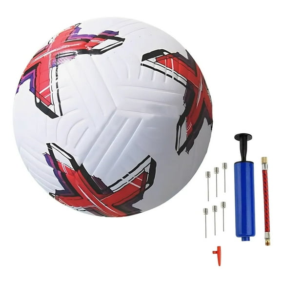 Balón de Fútbol Soccer #5 Termosellado con Bomba – Diseño Estrella de Colores