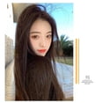 thumbnail image 4 of Wig Big Wave Hair Extension Straight Long Clip In Hair Extensions Black Brown High Tempreture Synthe, 4 of 8