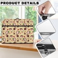 thumbnail image 6 of ZIATUBLE Hedgehogs Sewing Machine Dust Cover Mushroom Pattern Sewing Machine Protect Cover Foldable Sewing Machine Cover with Storage Pocket for Most Standard Sewing Machines Cover, 6 of 7