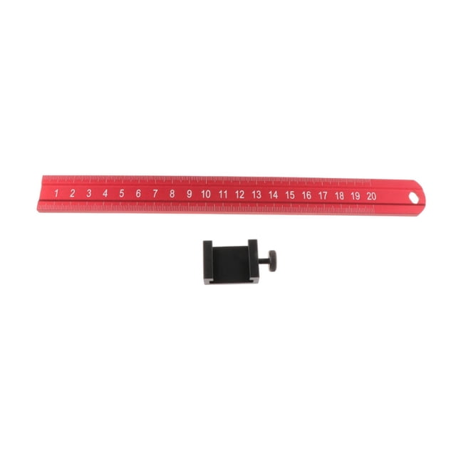 Regla de posicionamiento de aluminio de 20 a 60 cm/7,87 a 23,62 pulgadas Herramienta de carpintería portátil y resistente Estilo A