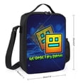 thumbnail image 4 of Geometry Dash Geometry Dash Lunch Bag, Insulated Lunch Box Large Capacity Reusable Insulated Cooler Lunch Totes Bag for Work Office School Camping Travel Picnic, 4 of 7