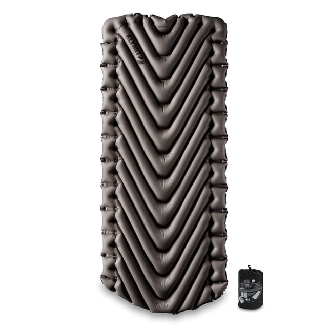 Colchoneta para dormir Klymit Static V Luxe ligera para camping en color gris