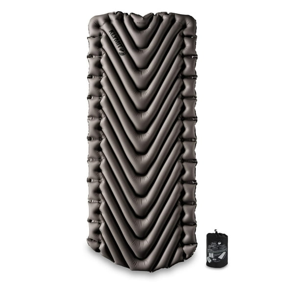 Colchoneta para dormir Klymit Static V Luxe ligera para camping en color gris