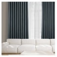 thumbnail image 4 of TiaGOC Faux Linen Room Darkening Curtains - 96 Inches Long Extra Wide Luxury Linen Curtains for Bedroom & Living Room (1 Panel), 100W X 96L, Reverie Blue, 4 of 9
